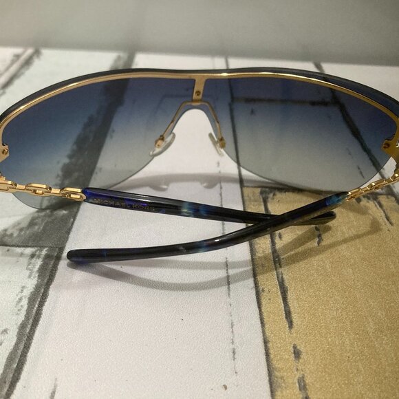 Michael Kors Blue and Gold Sunglasses - Picture 10 of 10